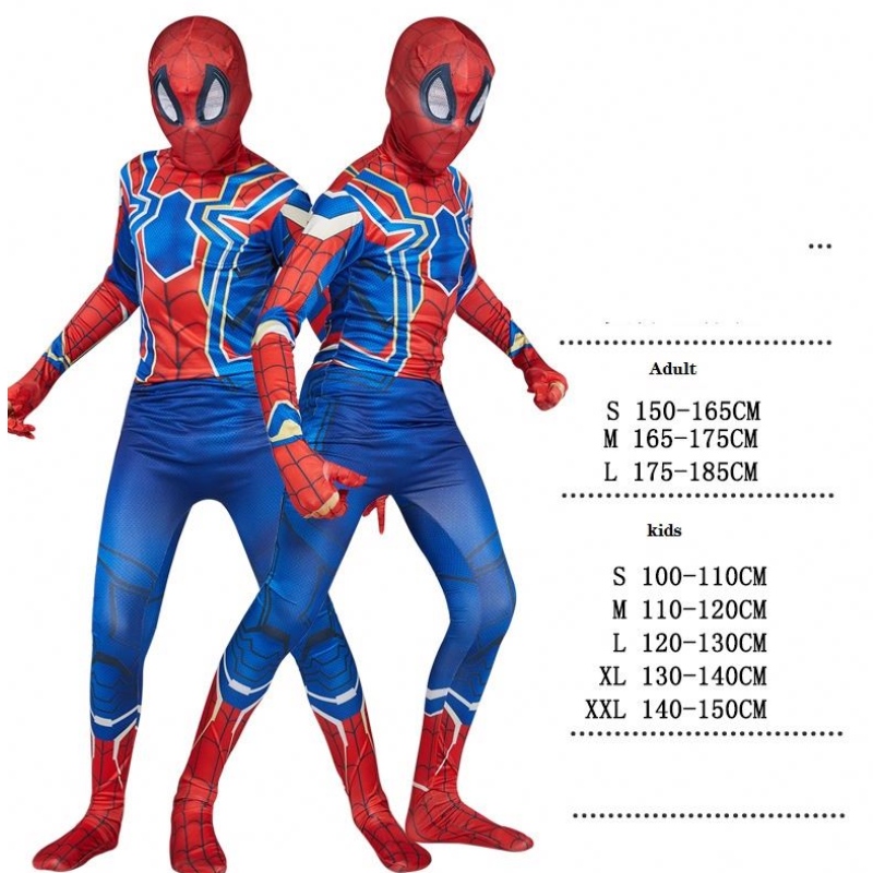 Dětský kostým kompatibilní superhrdina kostým -substaita děti Halloween cosplay kostýmy 3D styl Spiderman Suit pro děti