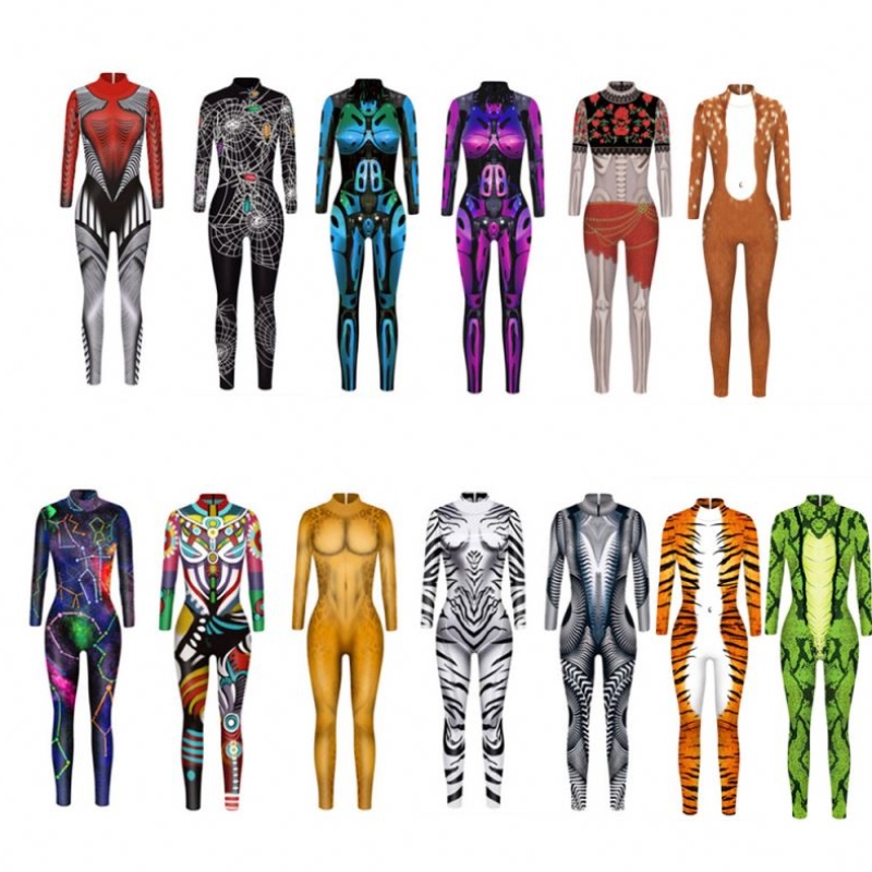Halloween kombinéza robot punk kombinéza Catsuit sexy ženy cosplay kostýmy