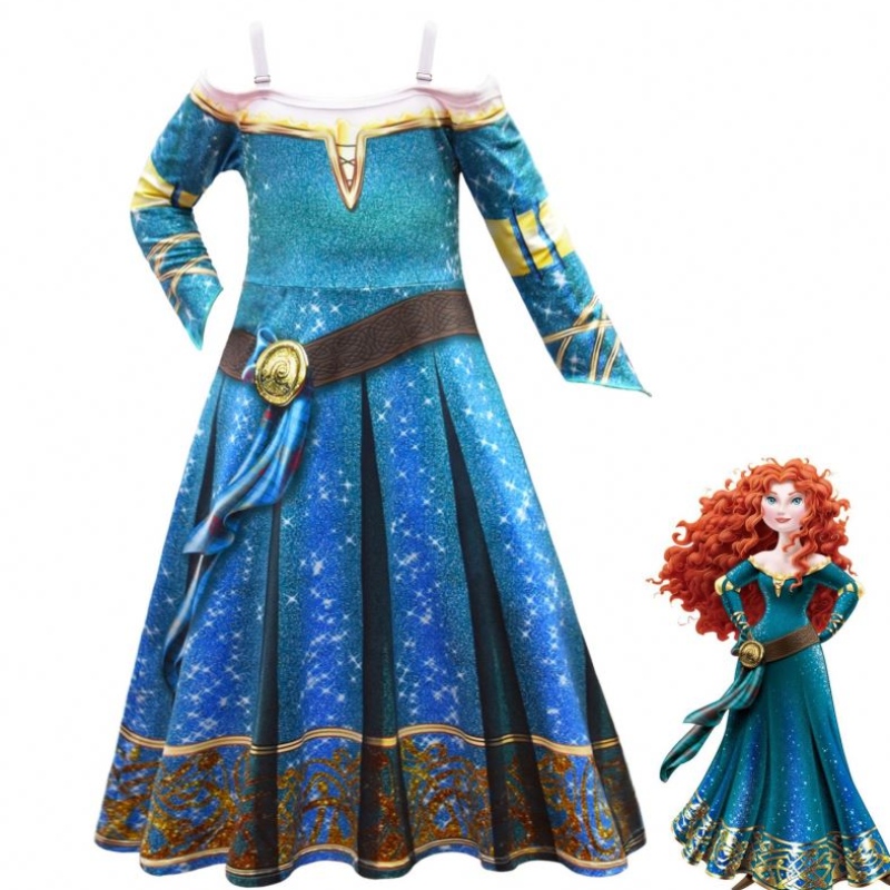 Halloween Braver Legends Merida cosplay oblékat se dívky \\ 'Šaty sukně