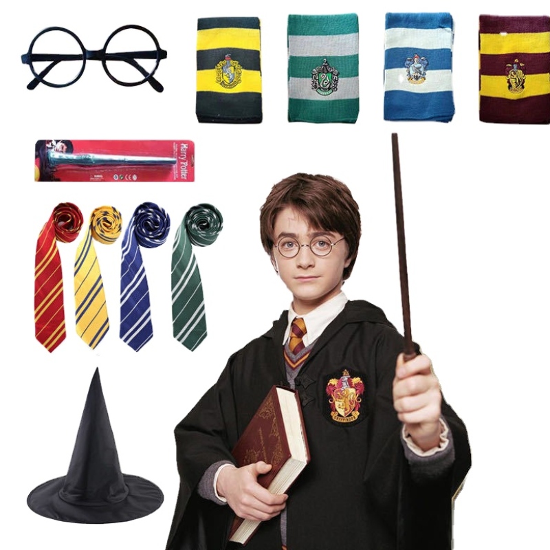 2022 Hot Prodej Harry Cosplay Costume Kids a Adult Potter Robe pro kostýmy Halloween Party