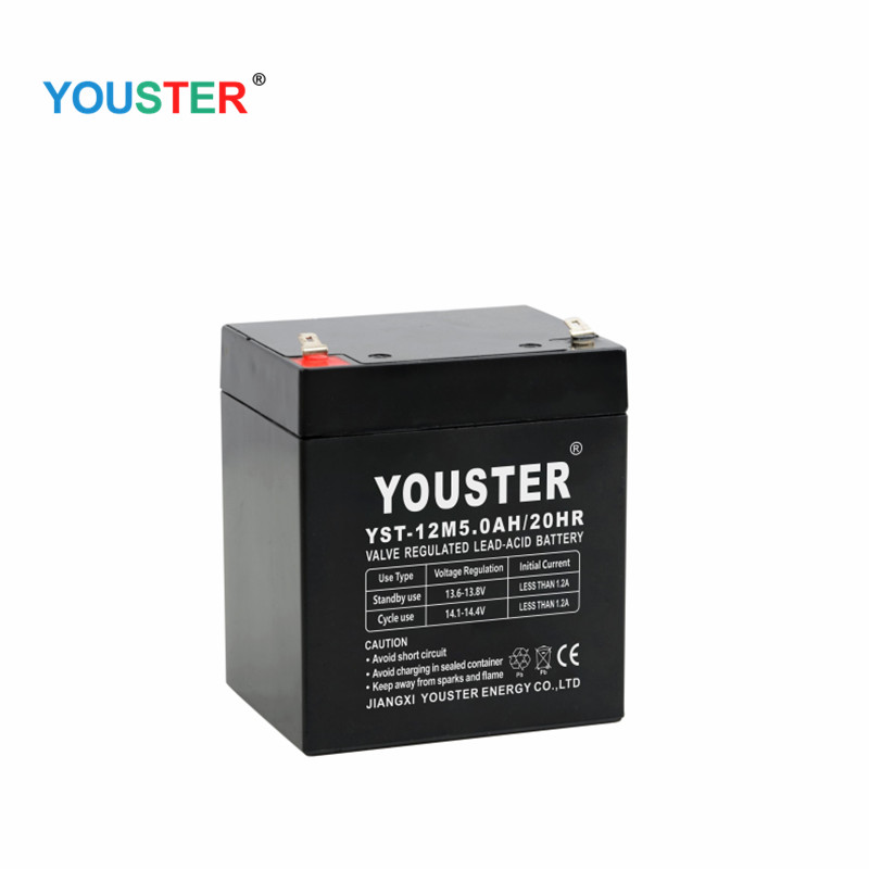 Youster Long Life AGM Zapečetěná olova-kyselina UPS Battery 12V 5AH záložní baterie