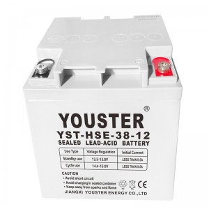 Tovární přímá olověná kyselá baterie 12v 38ah průmyslové solární baterie ce certifikát baterie