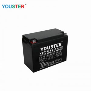 Olověná kyselá baterie Produkce hlubokého cyklu AGM 12V55AH Batteries 12V 55AH Skladovací baterie