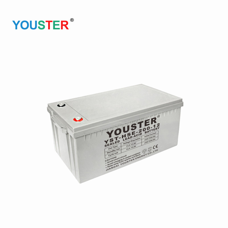 Youster AGM Deep Cycle Gel Lead Acid Inverter 12V200AH Storage Gel Solar Battery pro domácí použití