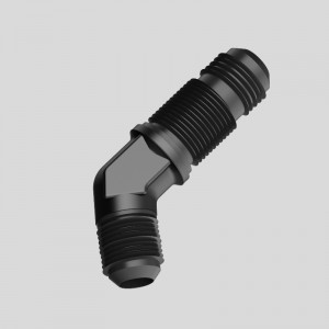 60-stupňový mužský sypký palivový fitting adaptér Union Hliník