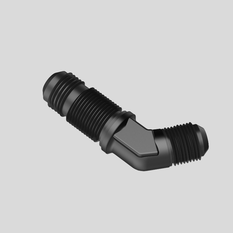 60-stupňový mužský sypký palivový fitting adaptér Union Hliník
