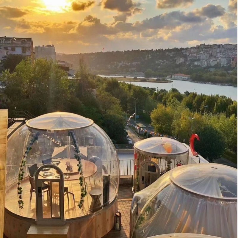 4 Meters Luxusní transparentní kopule stan geodetický venkovní kempovací kopule stan pro resort hotel, kempování, venkovní aktivity
