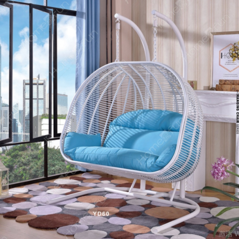 Vysoce kvalitní více barev Venkovní vnitřní ratanová patio židle Egg Swing Závěsná židle Patio Garden Swing židle