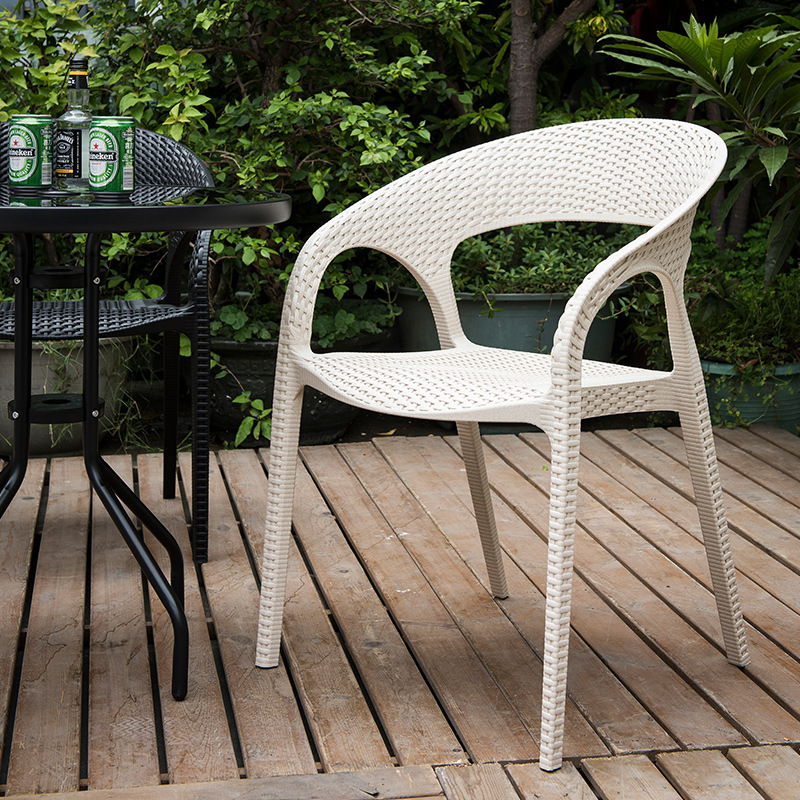 PP ratanový styl kavárny židle venkovní nábytek zahradní plastová pryskyřice židle plastové zahradní židle
