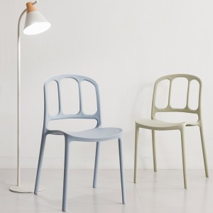 Moderní venkovní židle kavárny restaurace jídelní židle Vysoce kvalitní stohovatelná salonek plastová židle