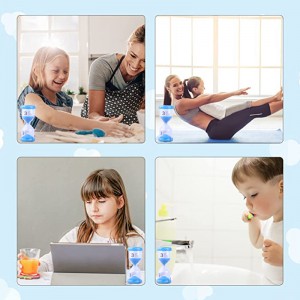 Bestseller Barevné Plastové Písek Timer Hodiny 2/3/5/10/15/30 Min pro Dětské Hry Dekor Přesýpací hodiny