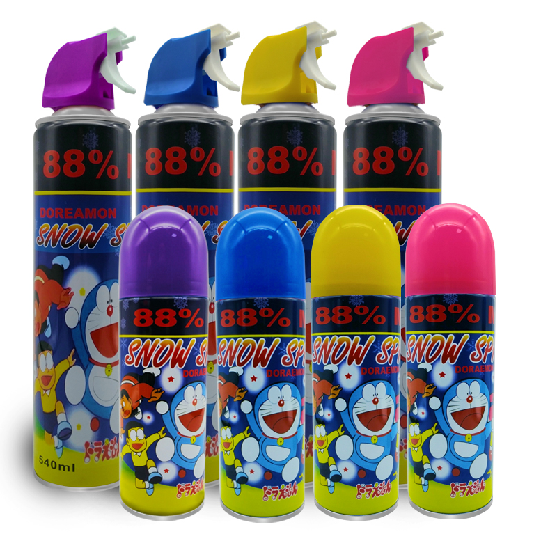 Doraemon Snow Spray Party Foam Snow Spray létající sněhový sprej