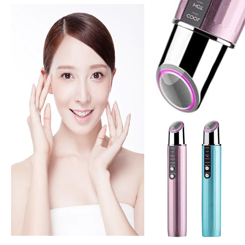 Rf Beauty Eye Massager Stick EMS Beauty Eye Instrument Frekvence Hot&Cool Compress Instrument pro redukci jemných linií, anti-wrinkles, vyblednutí tmavého kruhu, vybledlé oční tašky