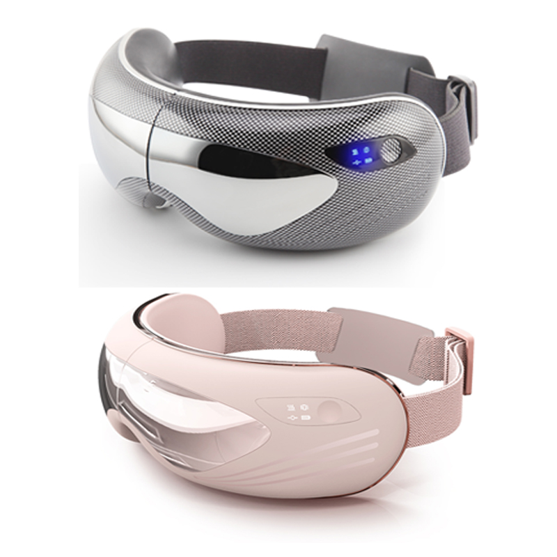 Nový design 4d vizuální elektrický vyhřívaný tlakový vzduch oční masager, přenosná mini inteligentní tlak vzduchu Oční únava Migrény Smart oční masky brýle vibrace horké komprese pro oční relaxa