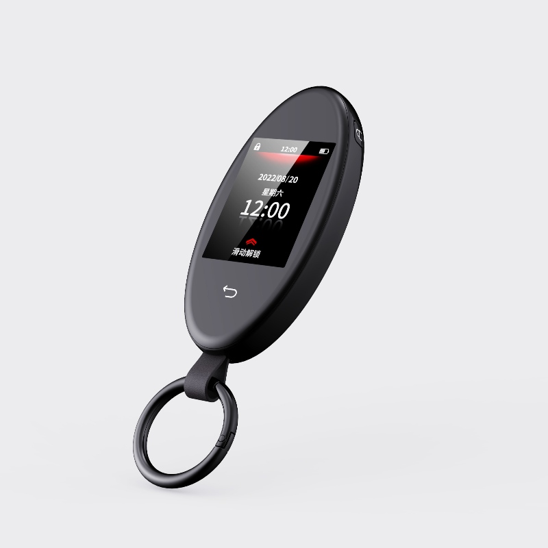 Inteligentní LCD obrazovka dotyková klíč automobilů, upgrade bezklíčového záznamu, fialový vozidlo automatické zámek&Unlock Remote Car Starter, klíčovénáhrady FOB Anti Theft Accessories, zobrazení loga vozidla