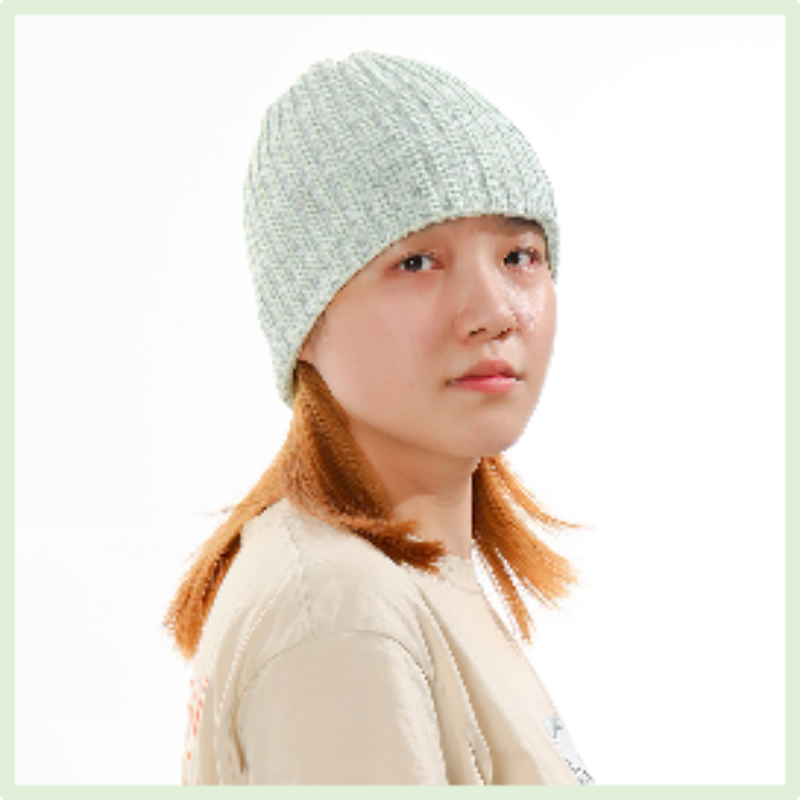 Reflexní čepice vysoká viditelnost teplá zimní smyčka pletená čepice klobouk