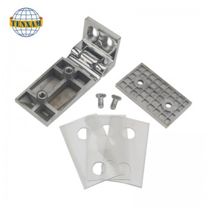 Skleněná svorka s jedním okrajem 90 stupňů