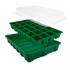 Plastová ps Mini Green House Seed Tray, velkoobchodní klíč s kupolí/základna