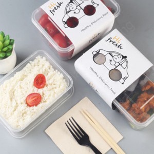 Potravinářské krabice Kontejner s potravinami Krásný jednorázový plastový plastovýnádobana skladování potravin