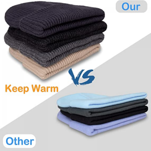 Čepice beanie pro muže, Slouchy Beanies pro muže pletené čepice pro ženy&Teenna jarní léto podzimní zima