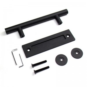 BH001 Černá kulatá stodola Dveře Páh po rukojeti klidské dveře, držadlo dřevěné dveře stodoly