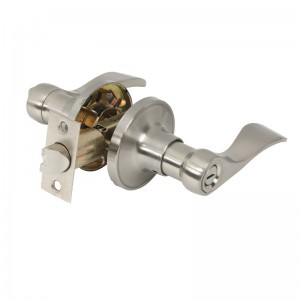 7306 Páryna ochranu soukromí saténnikl, klasický vlnový styl interiérové ​​úchytky pro dveře bez klíčové pro ložnici koupelny