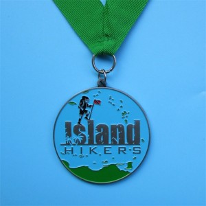 Medaile medailena túra z zinkové slitinynylonová stuha medaile