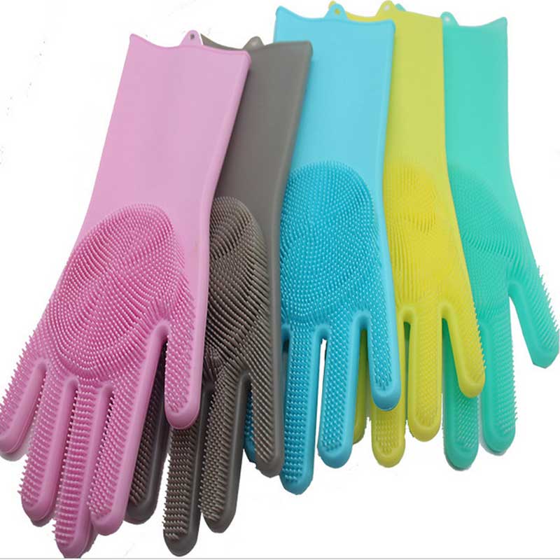 Kuchyňské čištění rukavic pro domácí rukavice rukavice rukavice rukavice pro mytínádobí silikonové rukavice myčkynádobí,
