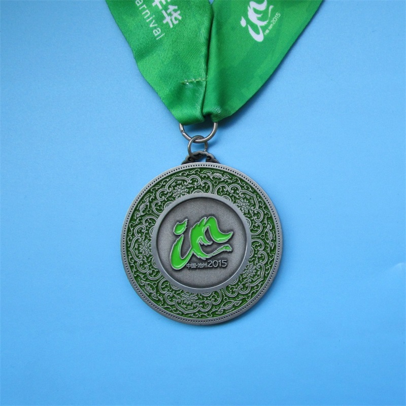 Medaile sport běžící starožitný kovový medaile