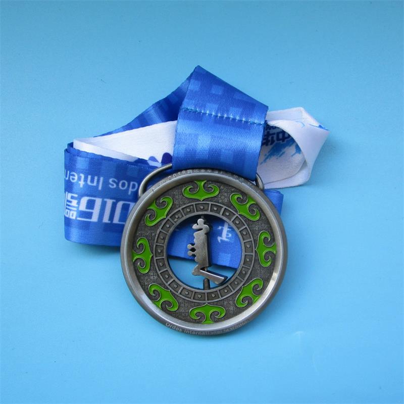 Medaile sport běžící starožitný kovový medaile