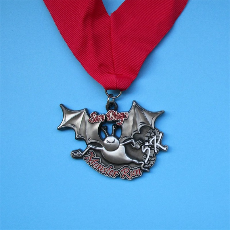 Továrnana vlastní logo ceny medaile s páskou prázdnou zlatou stříbrnou bronzovou cyklistikou běží maraton kovová sportovní medaile
