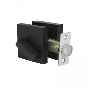3601 Moderní čtvercový zámek s jedním válcem Deadbolt pro těžké dveře - Matte Black