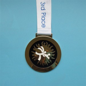 Medaile z zinkové slitiny a trofeje suvenýry Dárkové zlaté medaile sport s stuhou