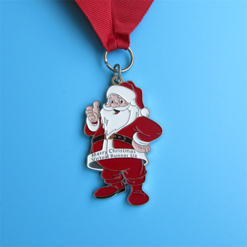 Zdarma profesionální design vánoční kovový dárek Snow Man Medallion přívěsek sportovní medaile