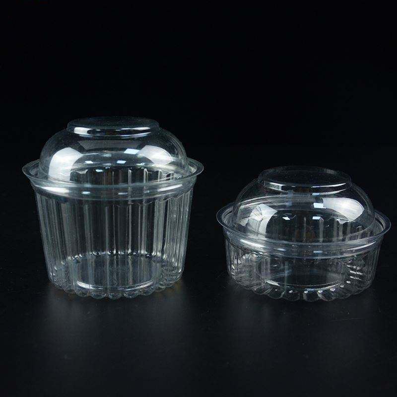 10oz recyklovatelná plastová miska ovocného salátuna jednorázové