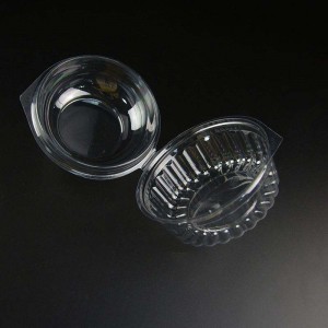 10oz recyklovatelná plastová miska ovocného salátuna jednorázové