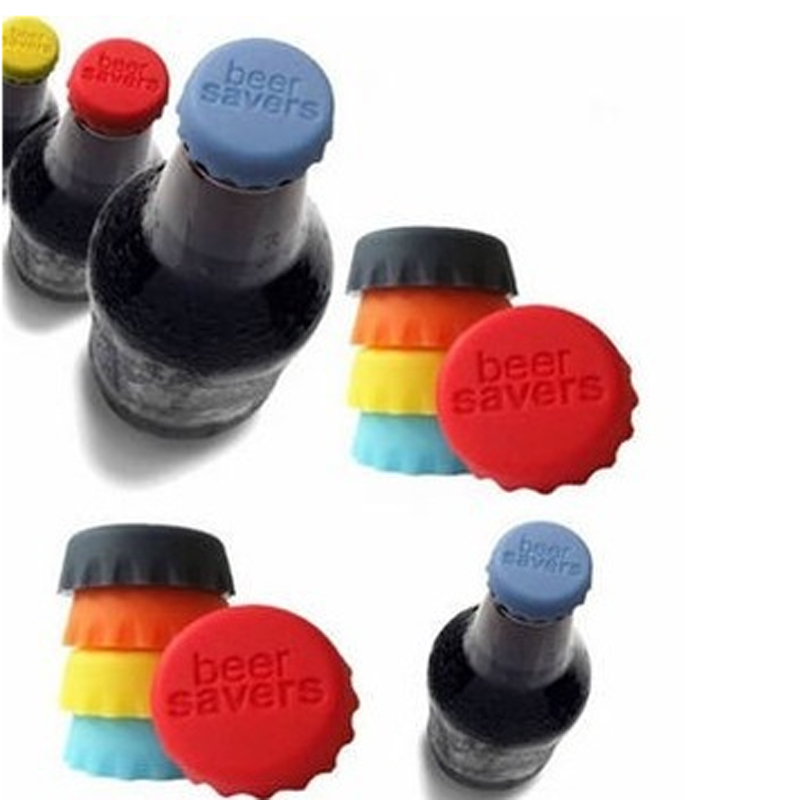 Vlastní design Depated Logo Round Silicone Beer Bottle Savers Caps Universal Water Beer Saver Reseible Cap Silikonové láhev silikonové pivní láhve čepice sodní láhev spořič korunní čepice víno víno