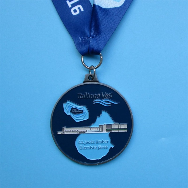 Kombinovaná výzva Medaile Custom Soccer Football Voleyball Running Metal Sportovní medaile