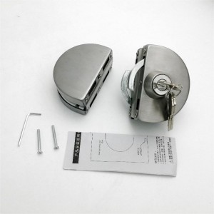 GDL001 201nerezová ocel Komerční odolný kovový chromový chromový skleněné dveře proti krádeži, zabezpečení dvojitého houpačky bezrážené posouvané brány zámku