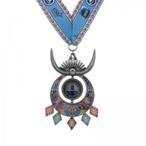 Speciální design Antique Silver Plated 4D Sport Medaile a Ribbon Pamětní medaile