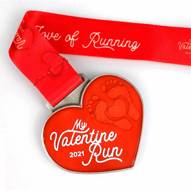 Marathon Běh medailí medaile s dovolenou Medaile dárek pro Valentýnana denní lásce