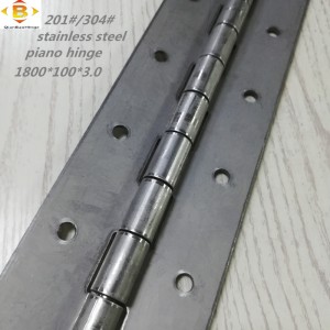 Přizpůsobené dlouhé závěsy 201#304#Tloušťka 3.0 Nilmless Ocel tlustý klavírní závěs kontinuálního řádku klavírní závěs