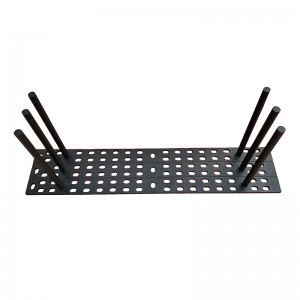 Vysoce kvalitní černý prášek stříkající ocel plovoucí držák s odnímatelnou podpůrnou tyč