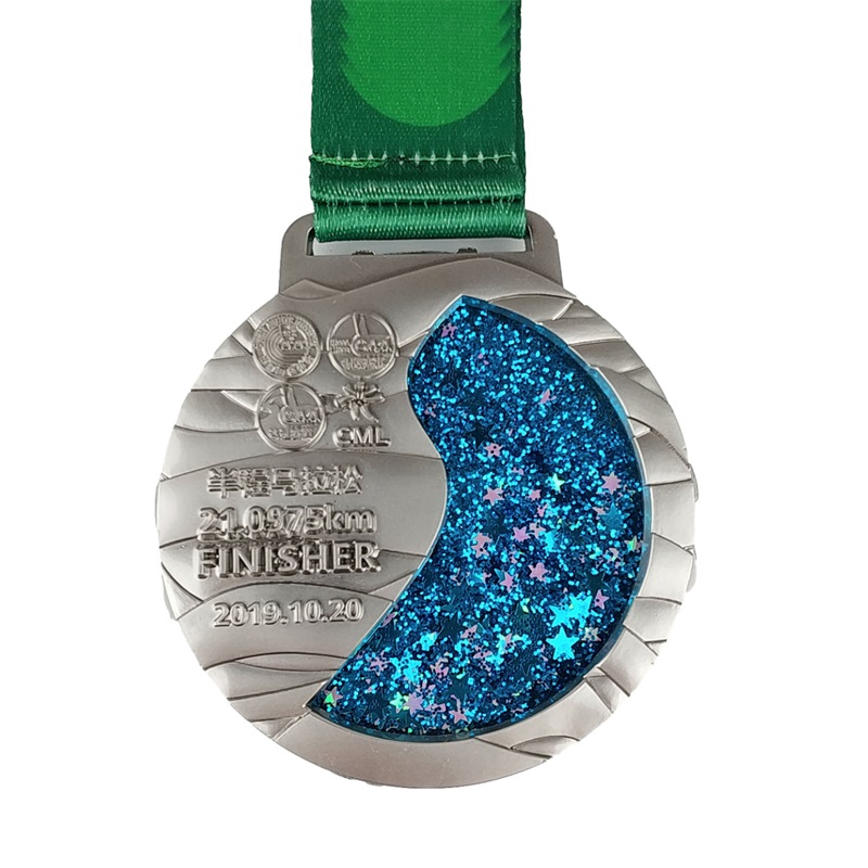 Vlastní maratonové medaile zinku zinková slitina zemřetena závod Medaile zábava medaile
