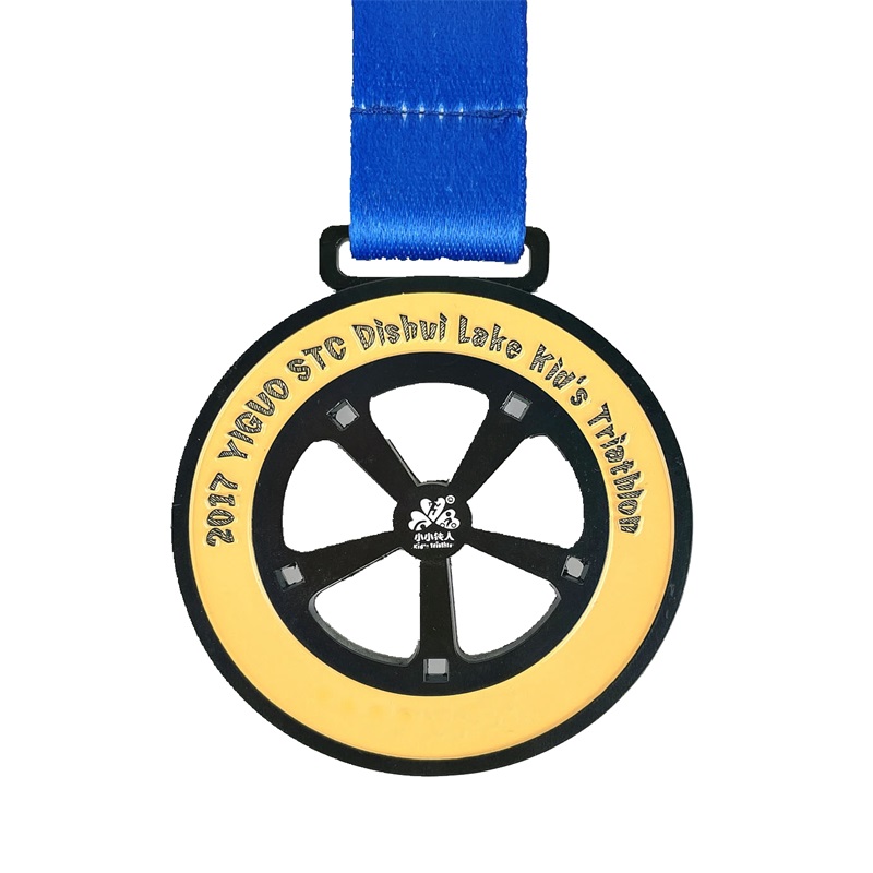 Gag Custom Metal Engraved Cool Sport smaltovací medaile triatlonové medaile 3d spinning medaile maraton