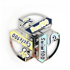 Ocenění Medaile Vlastní starožitné medaile Renin Design 3D Triatlon Medaile