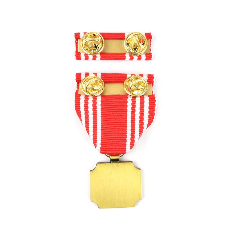 Hard smaltovaný pin medailon die lica metal odznak 3D aktivita medaile a ocenění cti medaile s krátkou stuhou