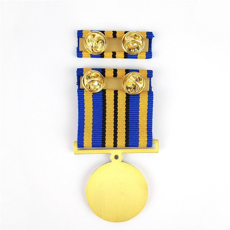 Měkký smalt vlastní odznaky Pin Award Medaile of Honor s krátkým šňůřem