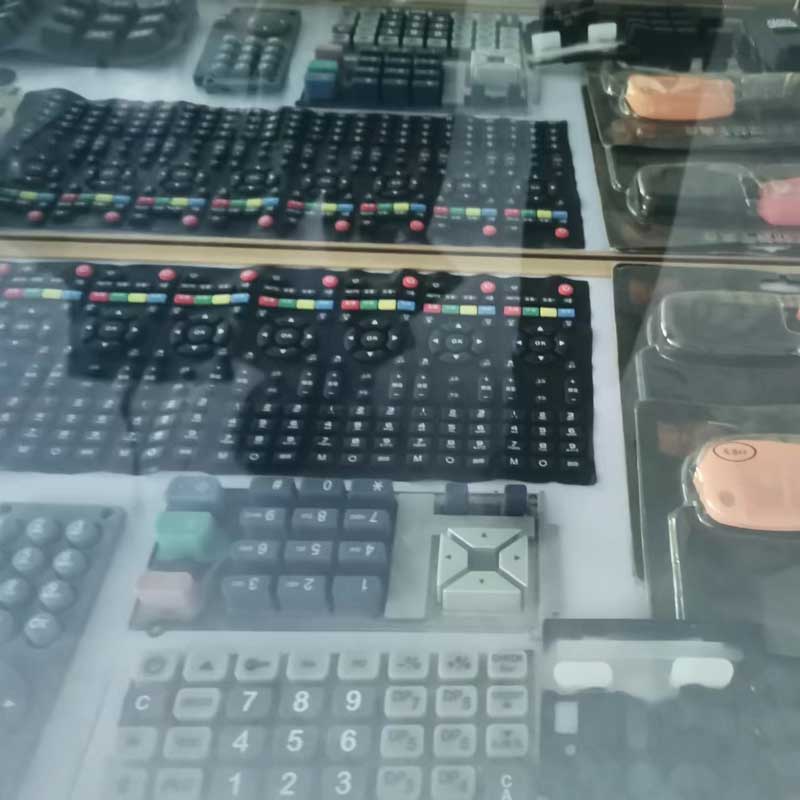 Přizpůsobené kalkulačky silikonové gumové klávesnice TV dálkové ovládání silikonové tlačítko