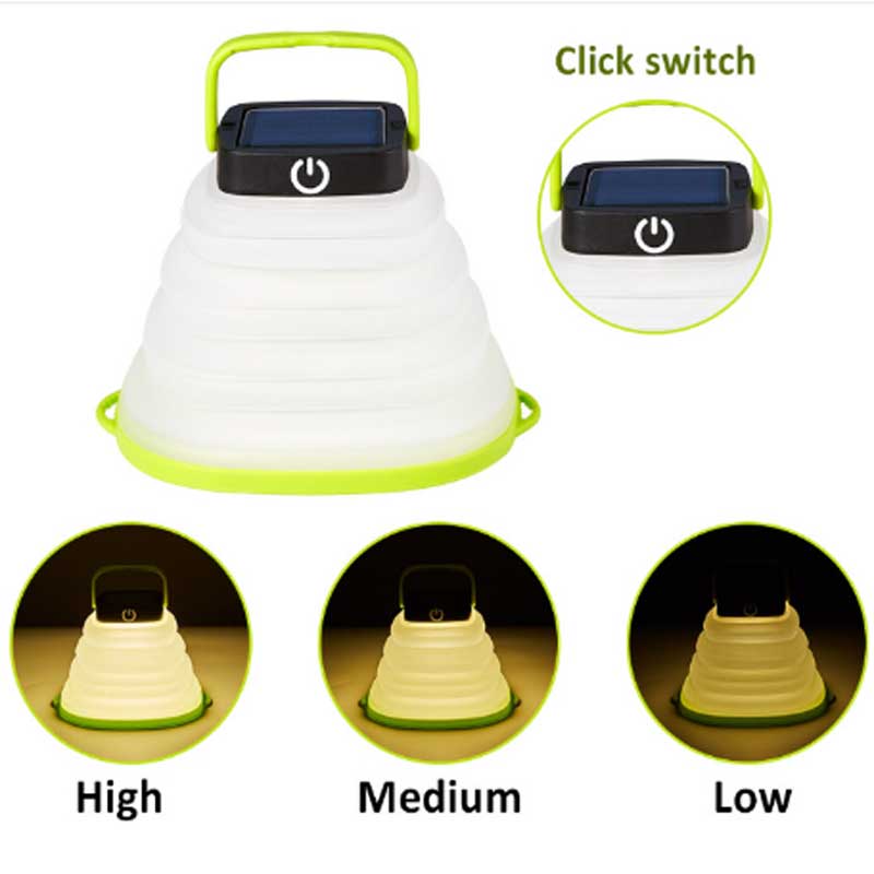 LED kempování světlo sluneční dobíjecí lucerna úspora měkkých solárních luceren LED bublina